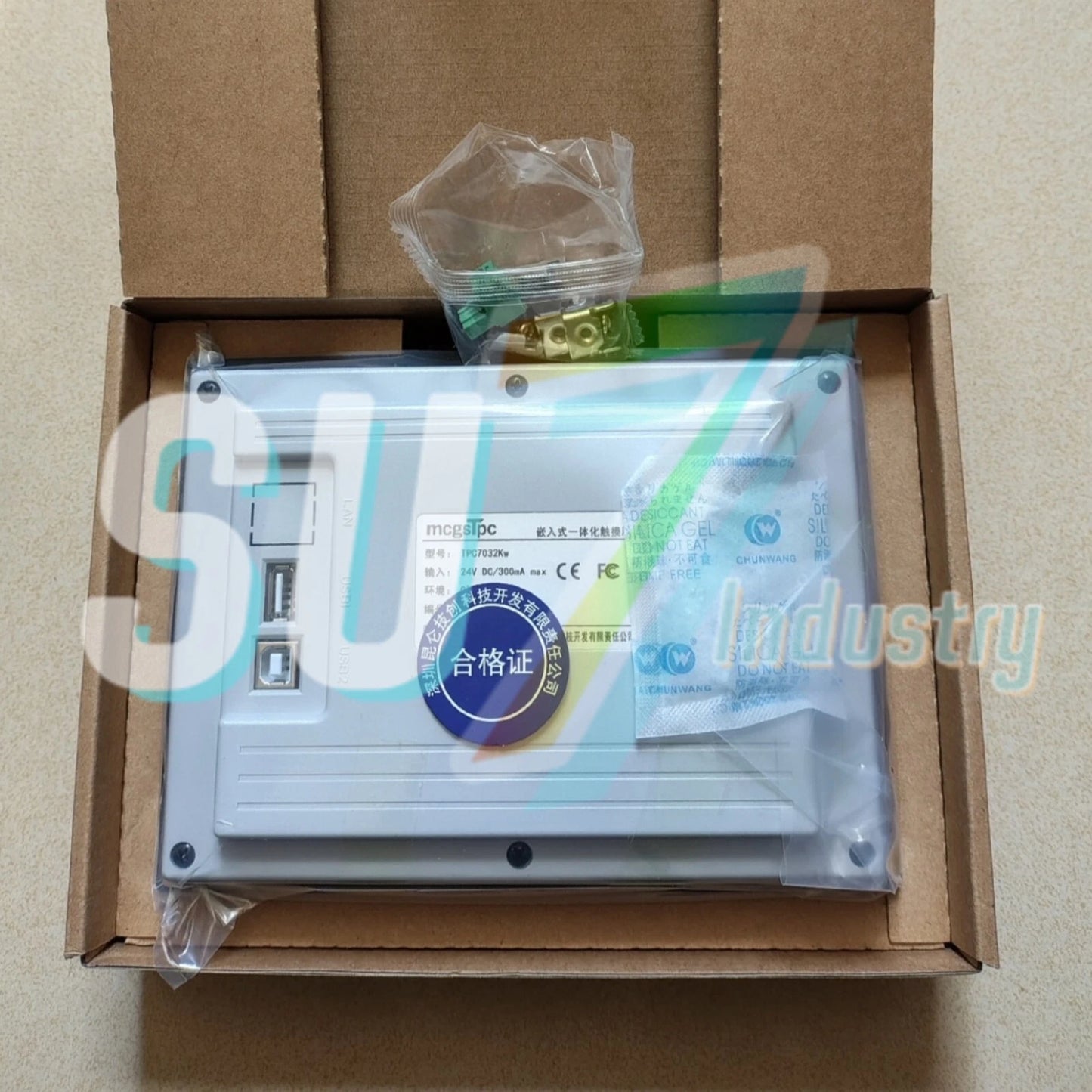 MCGS TPC7032Kw 7'' 128M HMI Touch Panel# 1pcs    In Box