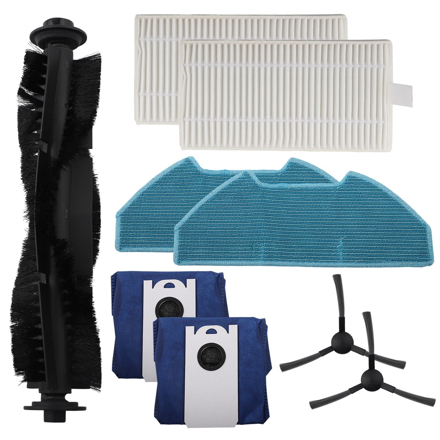 Complete Brush and Filter Kit for bObsweep For Dustin with Effective Mop Cloths
