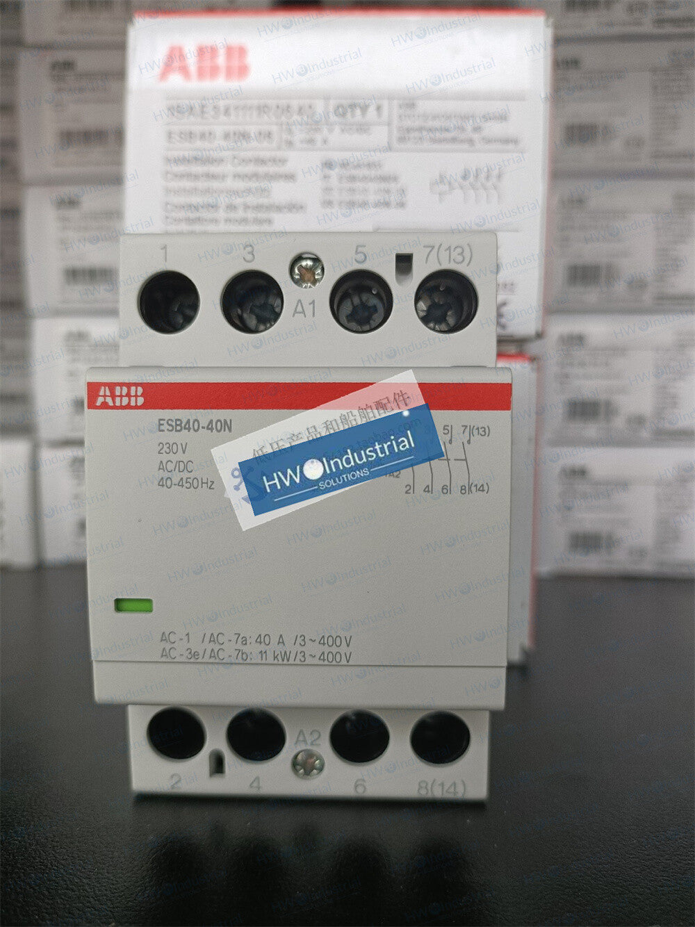 1/Piece ESB40-40N-06 ABB Building Specific 40A Contactor Coil Voltage 230VAC/DC