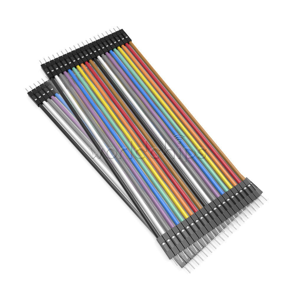 10PCS Dupont Wire Jumper Cables 40pin*20cm 2.54MM Male to Male 1P-1P For Arduino