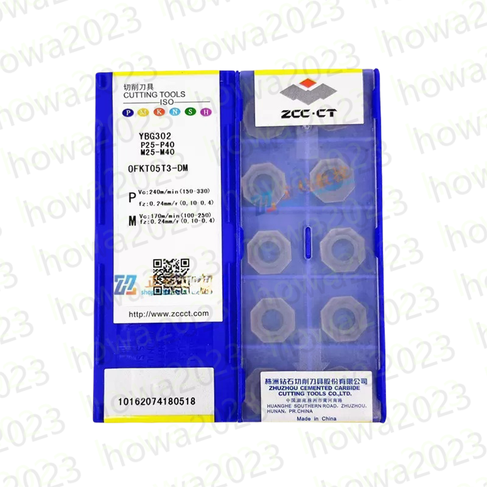 10pieces/Box ZCC.CT OFKT05T3-DM YBG302 CNC Blade Carbide Insert Stainless Steel