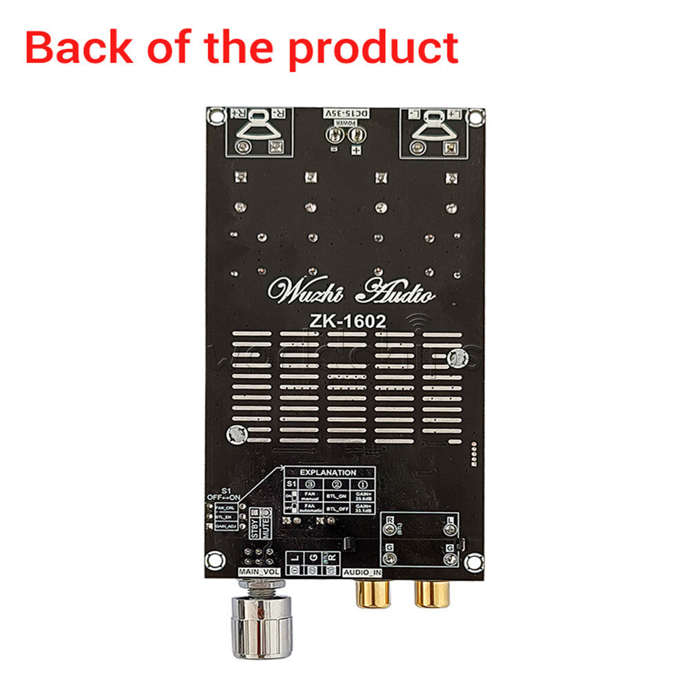 ZK-1602 TDA7498E Digital Amplifier Board 160W*2 Dual channel 220W Mono DC15V-35V