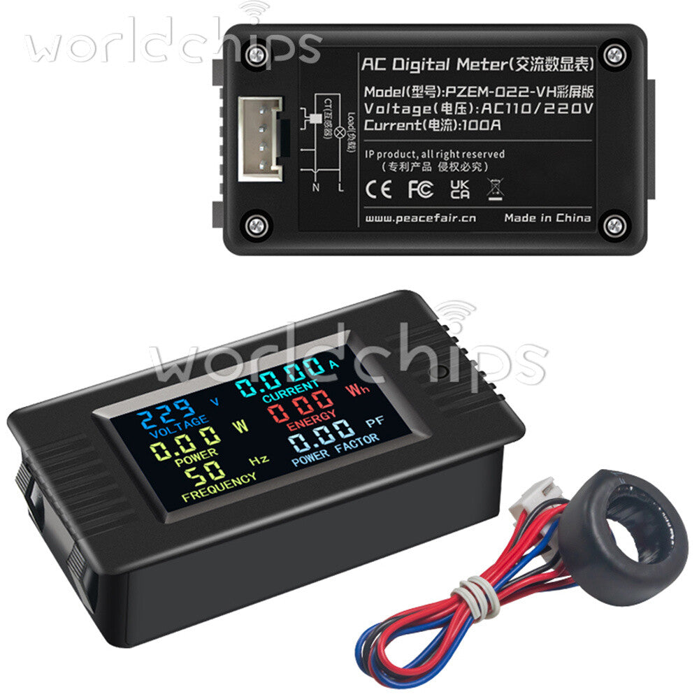 PZEM-022VH AC Digital Power Tester Voltage Ammeter Power Capacity Meter 22000W