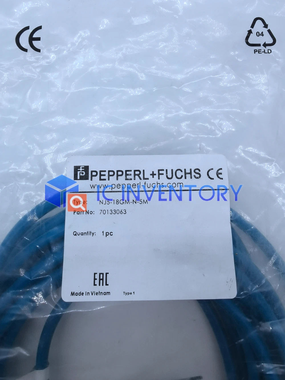 1PCS   PEPPERL+FUCHS NJ5-18GM-N-5M #P