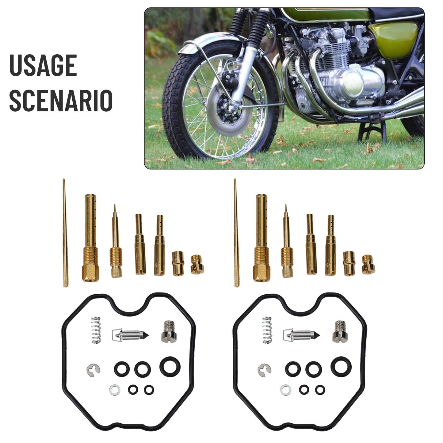 4 Set Carburetor Rebuild Kit For CB550 / CB550K Four 1977 / 1978