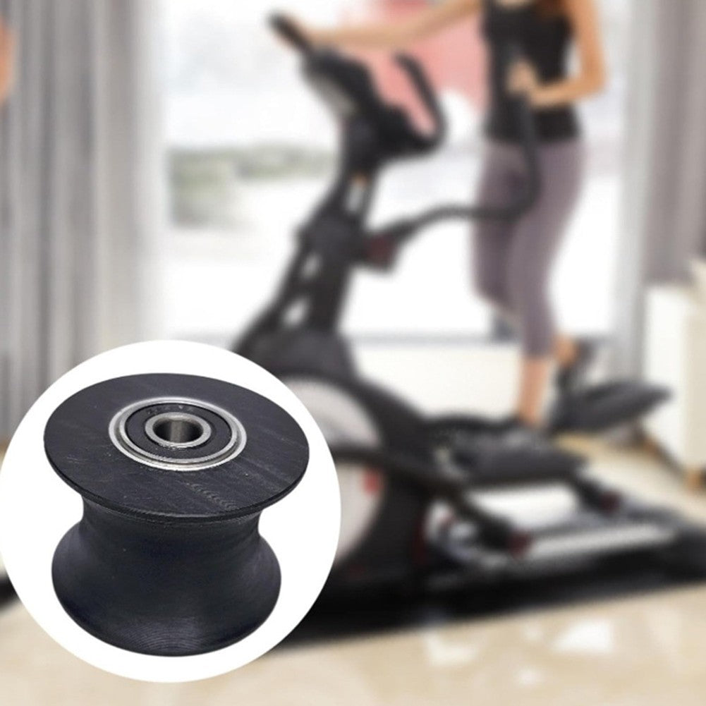 Fitness Equipment Rollers Replacement for Elliptical Machine Polyurethane Black