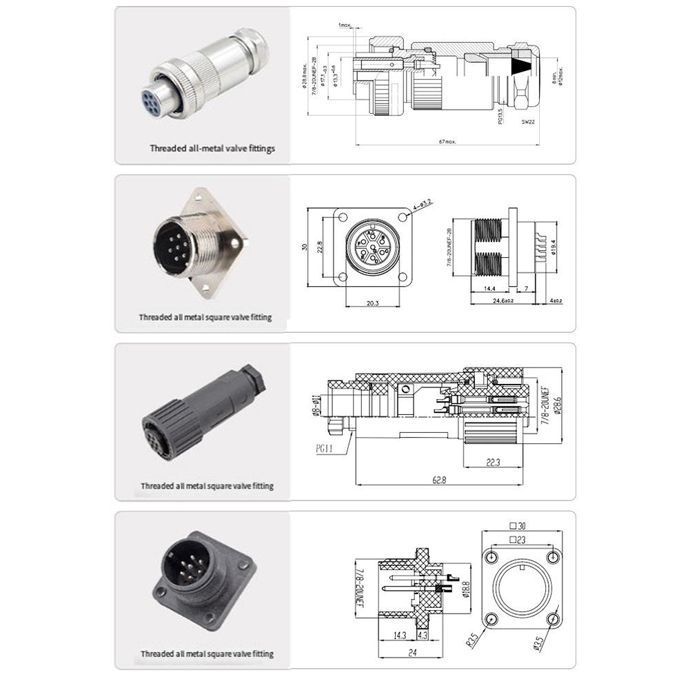 Mating Connectors and Cable Sets for Proportional Valve Electrical Connection