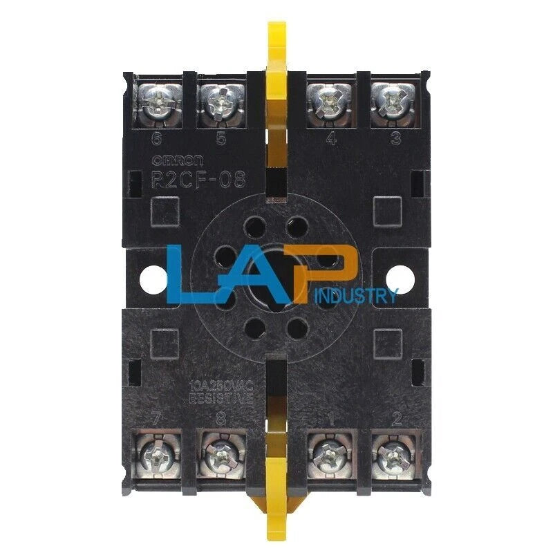 1PCS  For OMRON Time Relay Base P2CF-08 10A 250VAC Supporting H3CR Series #P