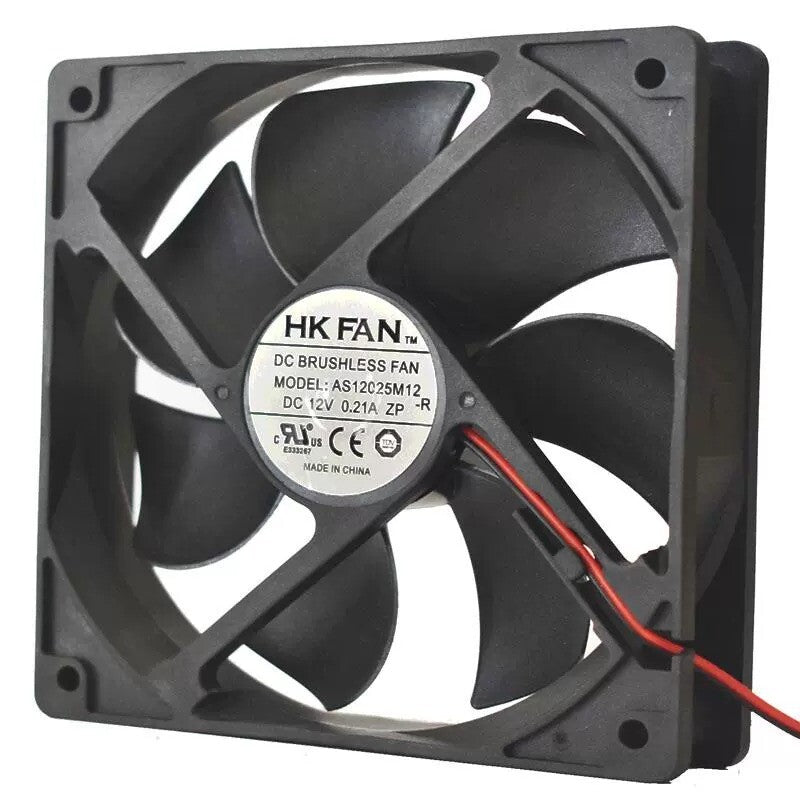 HKFAN AS12025M12 DC12V 0.21A 12CM 12025 Chassis Power Cooling Fan