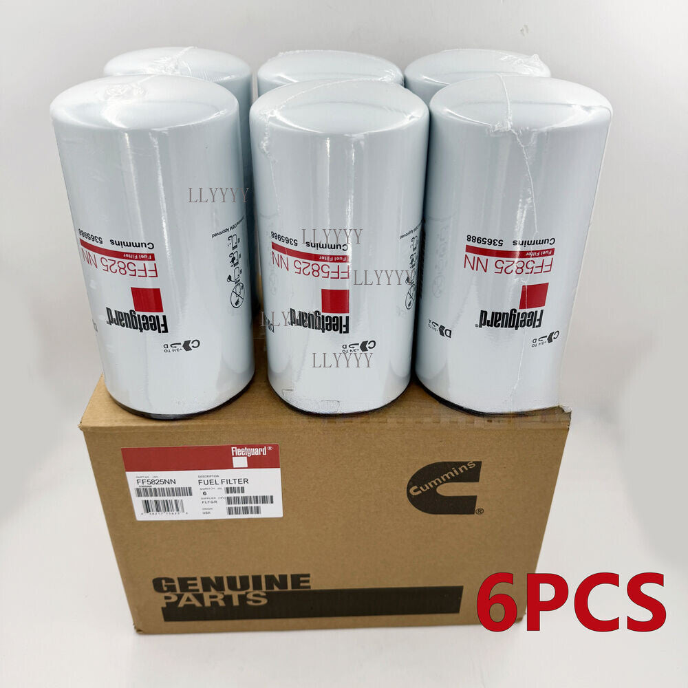 6PCS For Fleet guard Fleetguard FF5825NN 5599456 Fuel Filter NanoNet X15 Cummins
