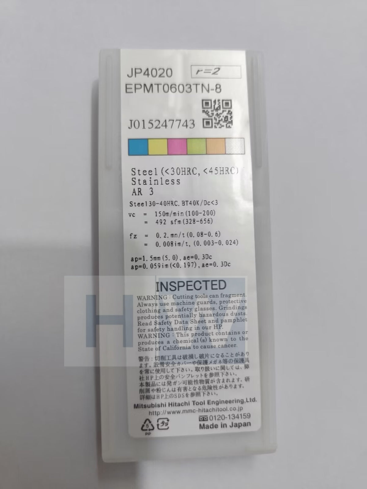Box/10Pcs CNC Milling Cutter EPMT0603TN-8 JP4020