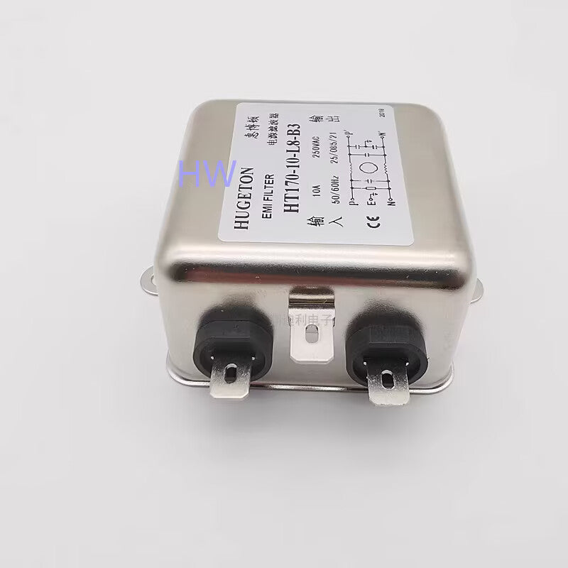 1PC  HT170-10-L8-B3 HUGETON Single-phase AC Power Filter 250V 10A