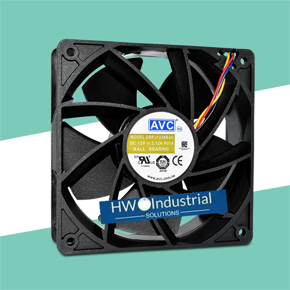 1/piece AVC DBPJ1238B2G 12038 12V3.12A 12CM High Air Volume PWM Temperature Fan