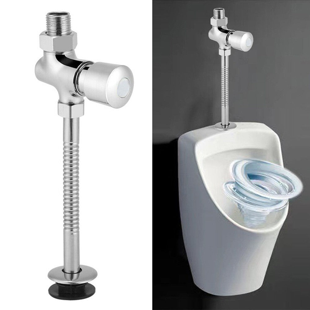 Toilets Attachments Urinal Flush Valve Alloy Automatic Hand Press Hardness