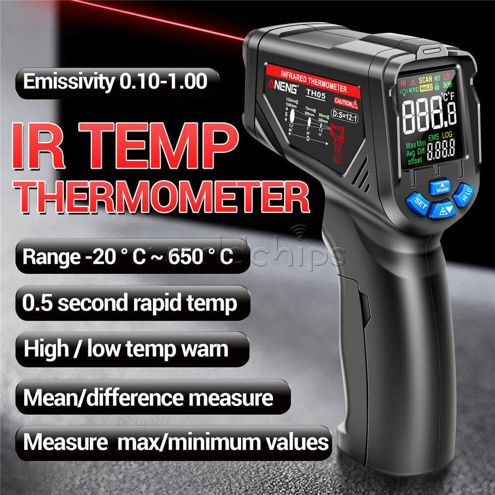 TH05 Industrial Infrared Laser Thermometer Non Contact Temperature Gun  20-650 ℃
