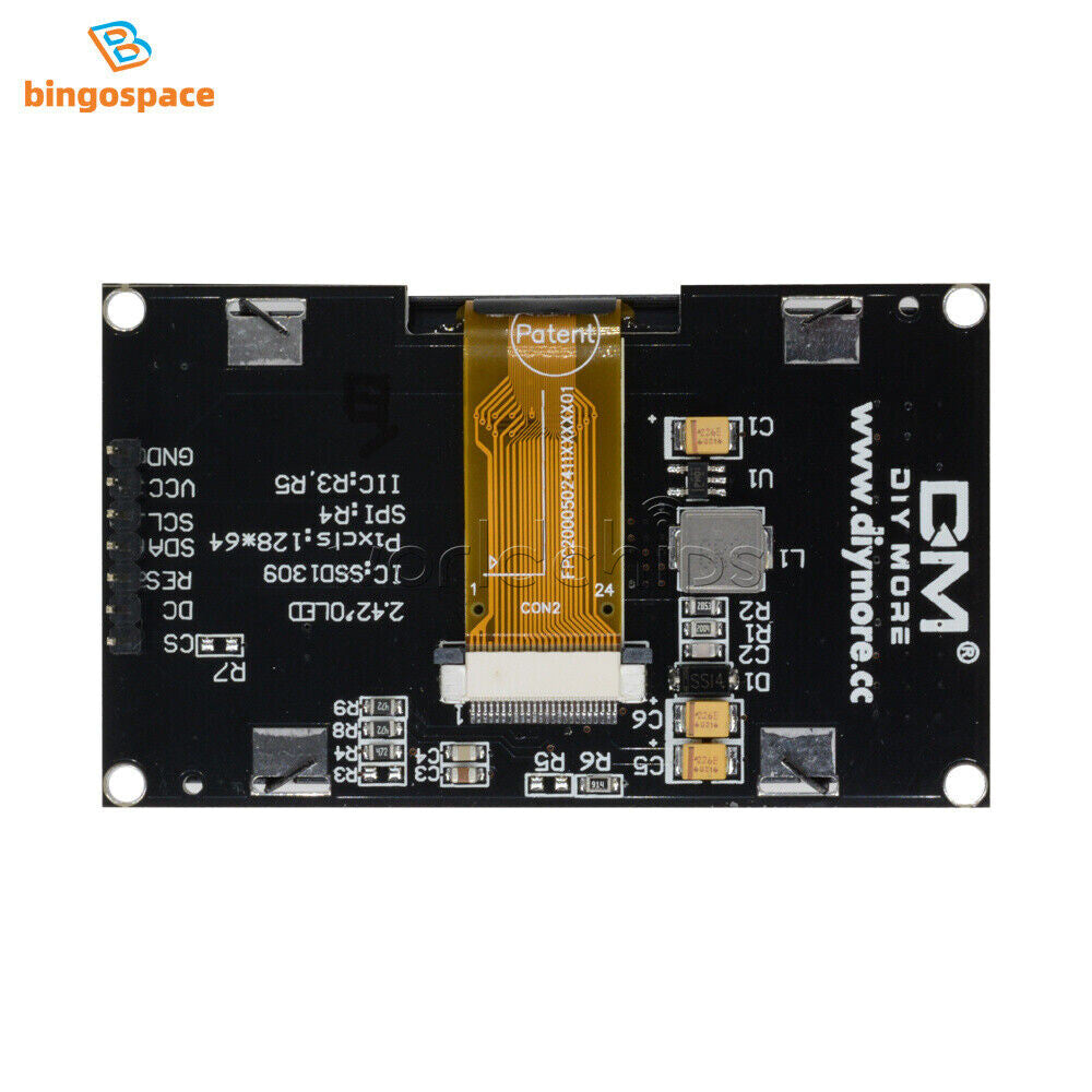 2.42" inch 128*64 HD Screen OLED Display Module 3.3V IC I2C SPI Serial SSD1309