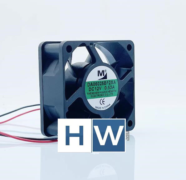 1PC DA06025B12XA 2-wire 6025 12V 0.53A 6CM Inverter Cooling Fan