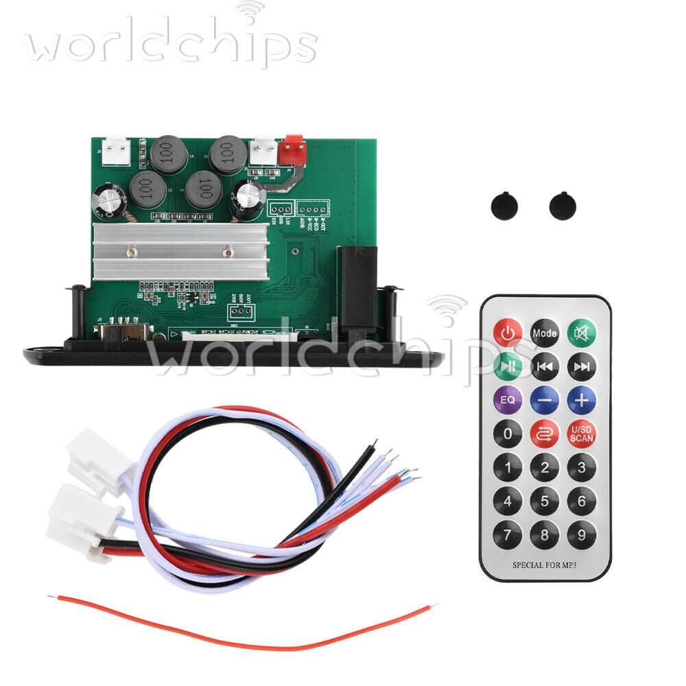 2*80W Amplifier MP3 Player Decoder Board Wireless Bluetooth Car Audio FM Radio