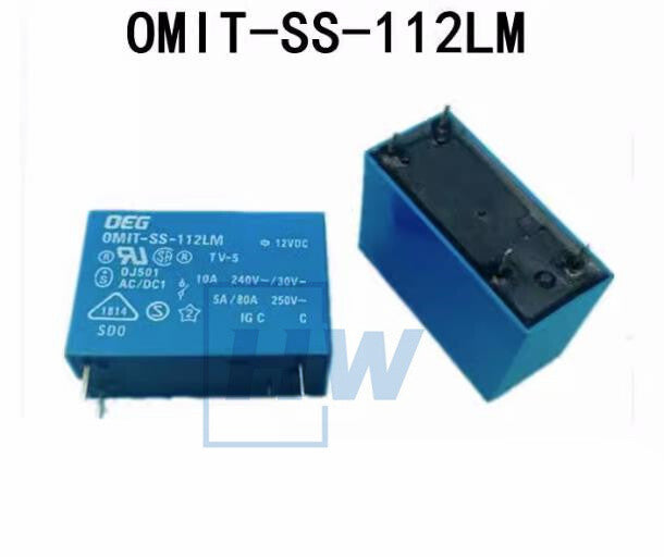 5Pcs  DEG Relay OMIT-SS-112LM 12VDC 4 Pin Position