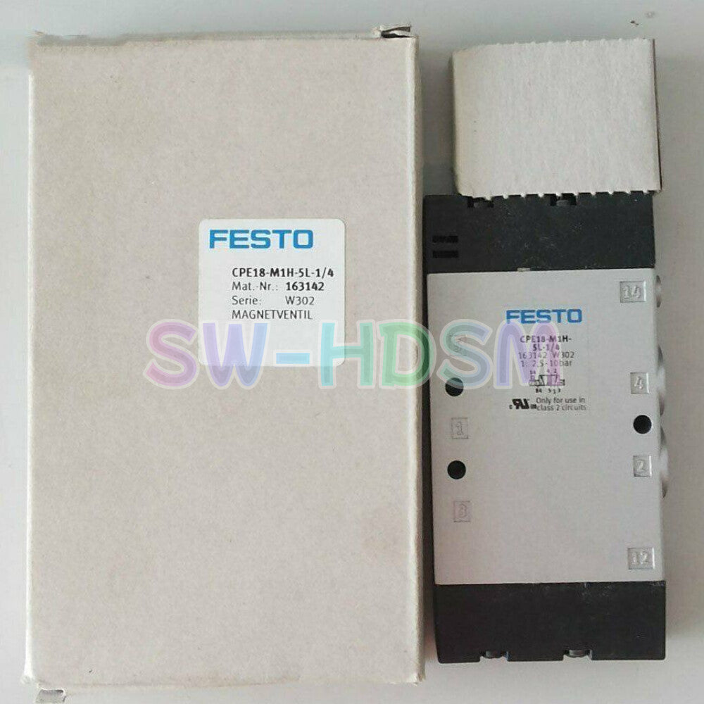 1PCS  For FESTO CPE18-M1H-5L-1/4 163142 Solenoid Valve freight free