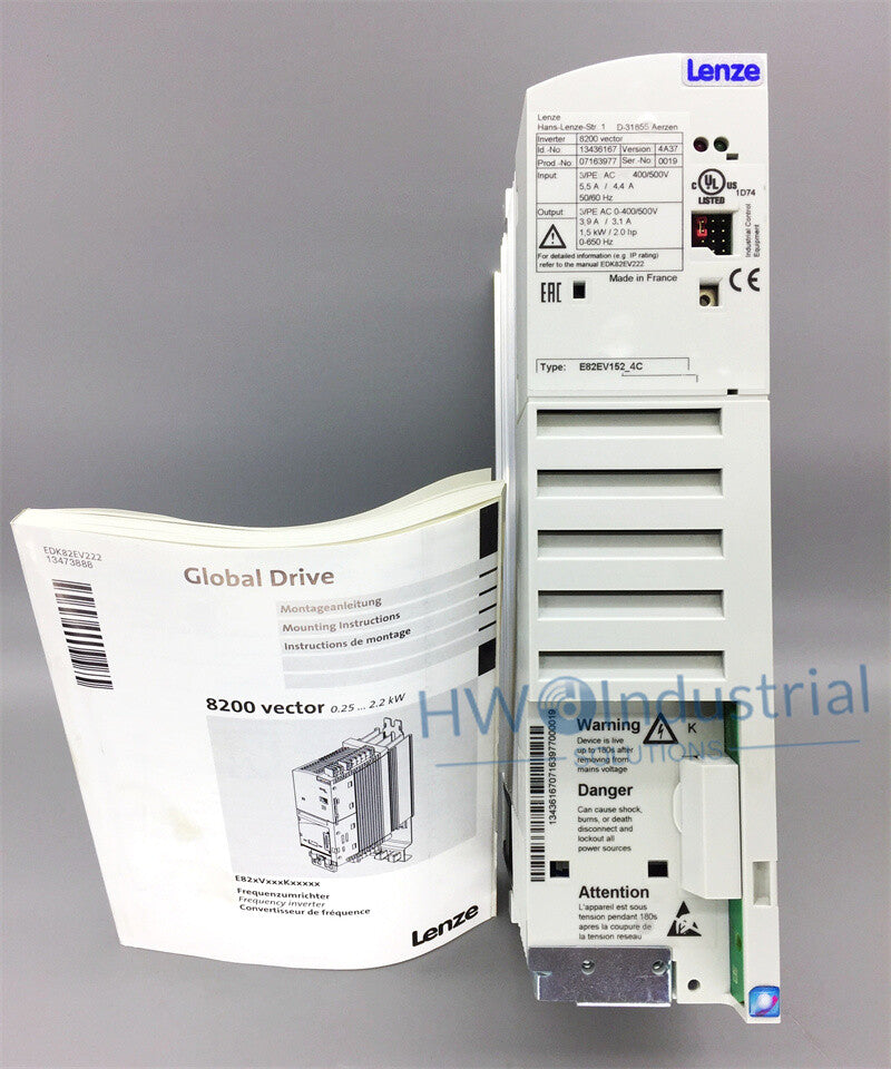 1/Piece  E82EV152K4C E82EV152_4C 1.5KW 3-400V Lenze Inverter