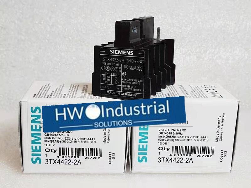 1pc  Sie-mens 3TX4422-2A 3TX44222A Contactor Auxiliary Contact