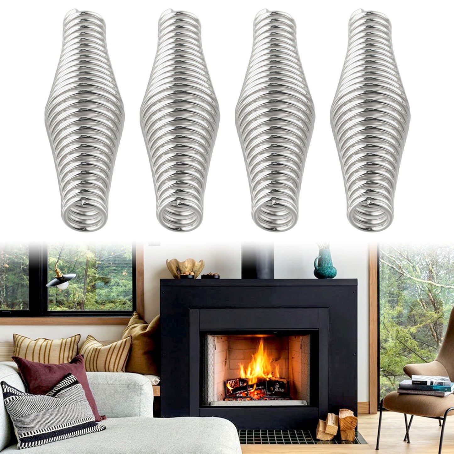 Convenient Replacement Spring Handle for Rusty Grill and Wood Stove Door