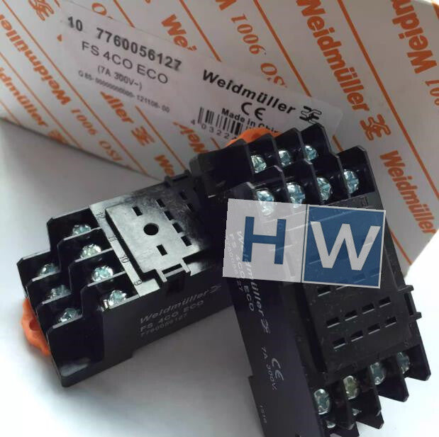 10Pcs/BOX  Weid-muller Relay Base FS 4CO ECO 7760056127
