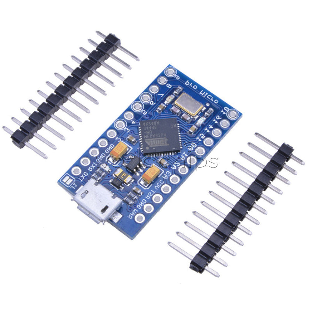 2Pcs Leonardo Pro Micro ATmega32U4 3.3V 8MHz Replace ATmega328 Arduino Pro Mini