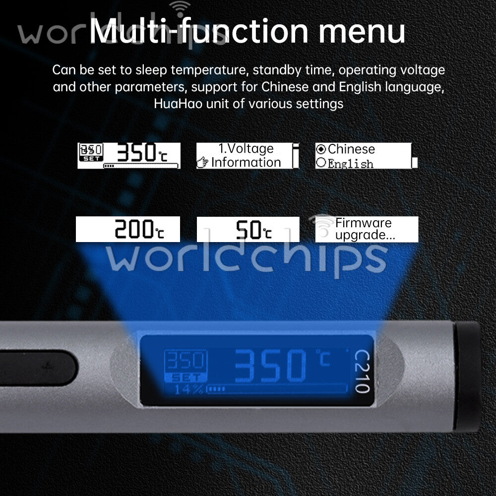 Portable Soldering Iron Pen Adjustable Temperature 100W Fast Heat Digital Smart
