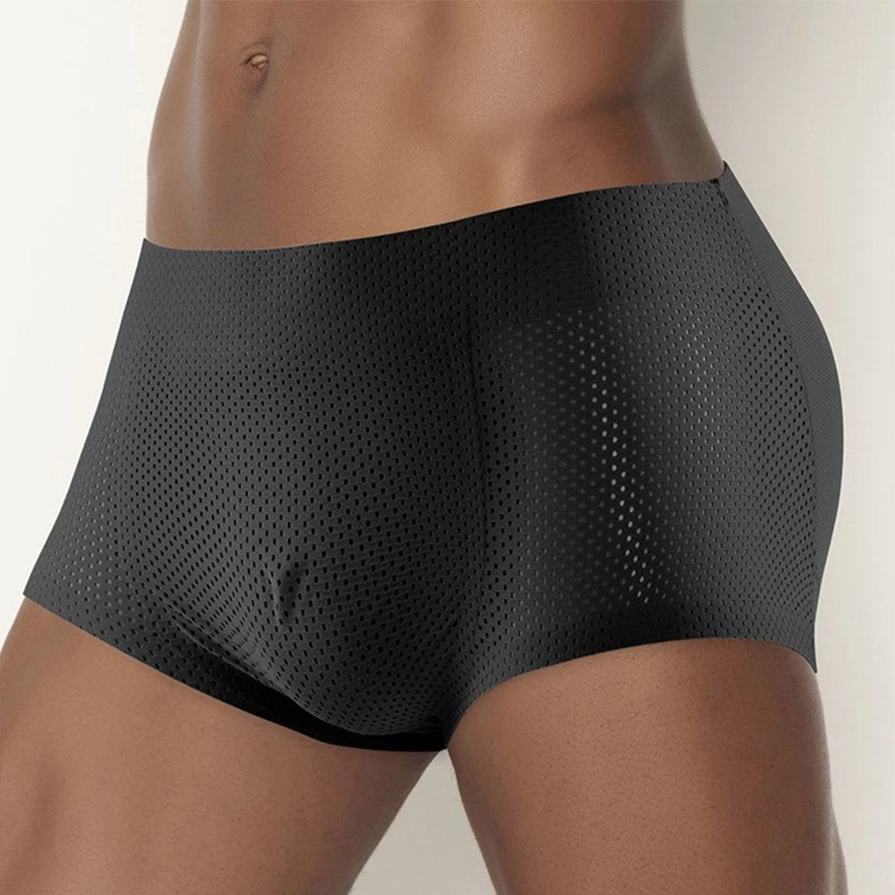 Butt Lifter Padded Boxer Briefs for Men Hip Enhancer Underwear Shapewear