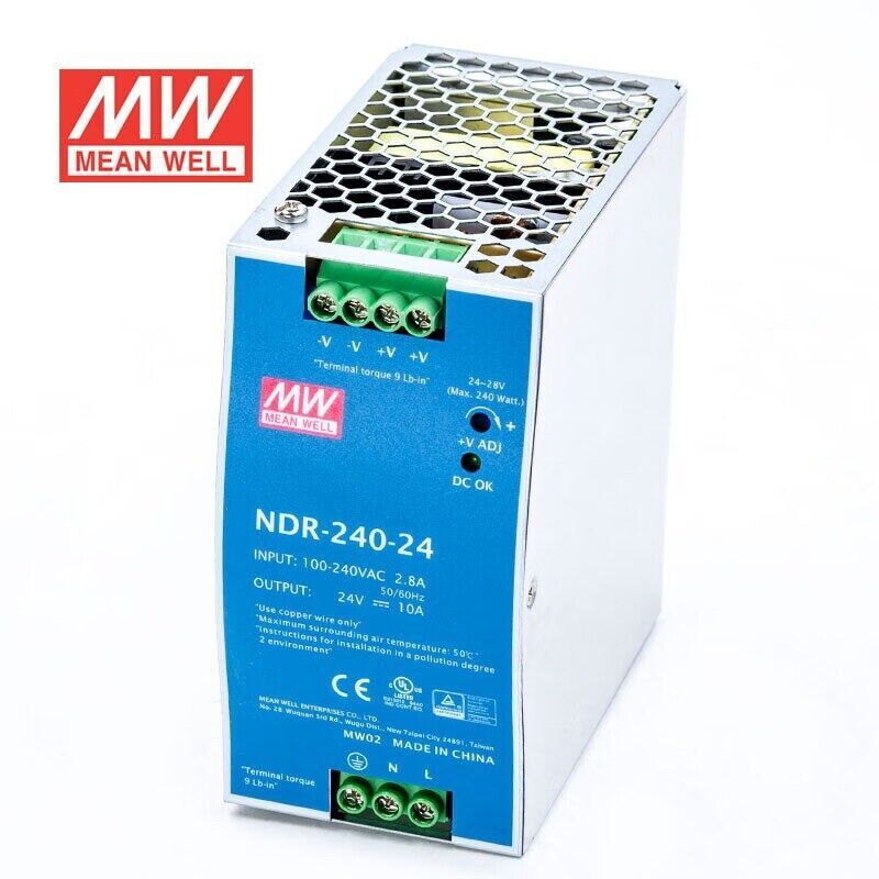 Mean Well NDR-240-24 Industrial DIN rail power supply 24V 10A 240W
