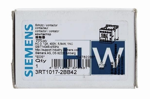 1Pc  SIE-MENS Elevator Dedicated Contactor 3RT1017-2BB42 24V