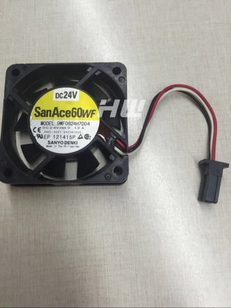 Fan 9WF0624H7D04 DC 24V 0.12A For Funuc A90L-0001-0423#105S SanAce 60WF 6015