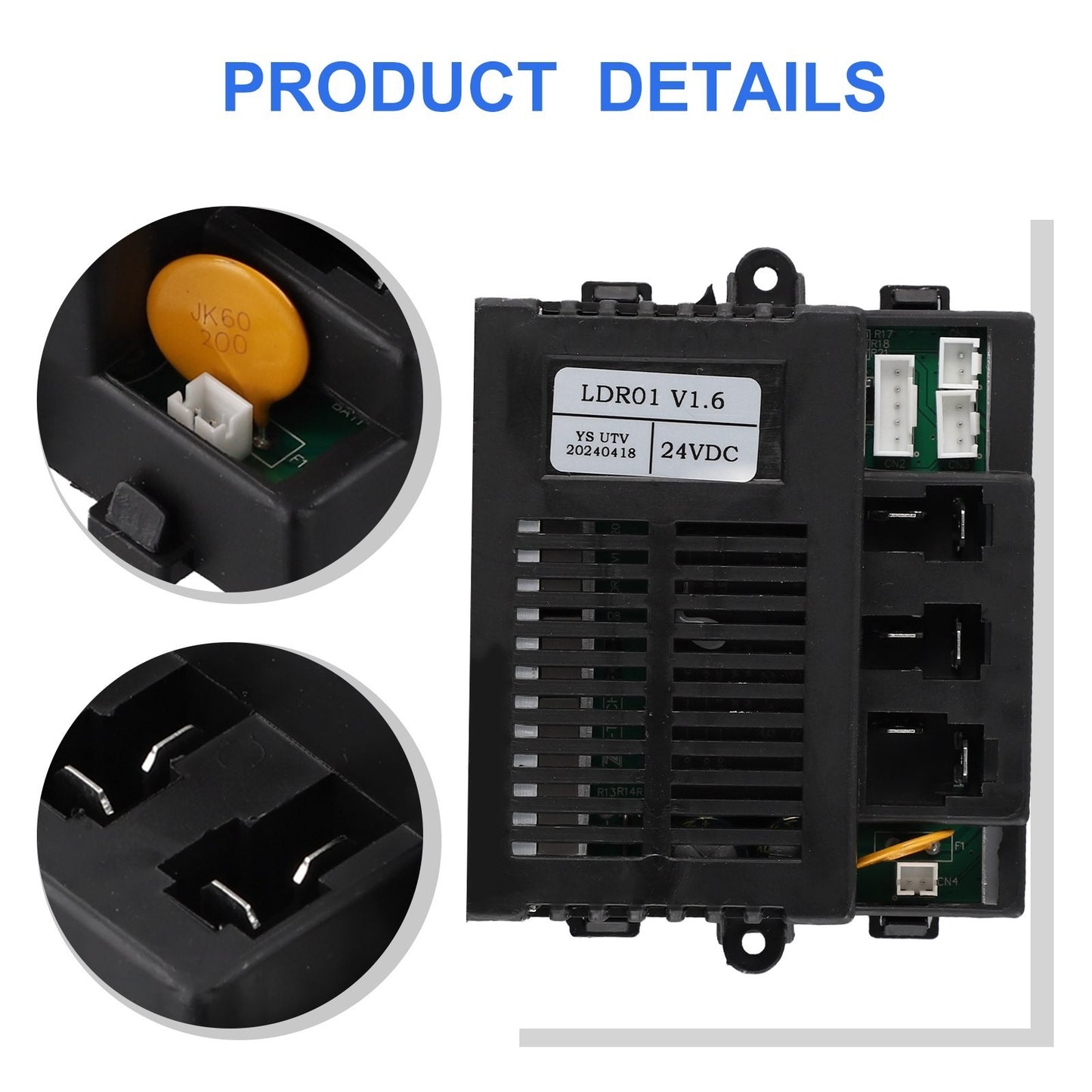 Superior 24V controller for For Children's vehicles with LDR01 JJF UTV