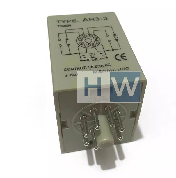 1Pcs  CKHKC Time Relay AH3-3 60S 220VAC