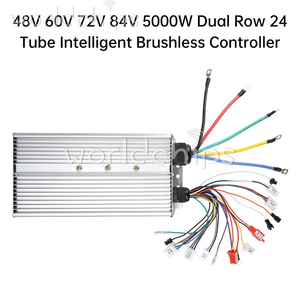 48V 60V 72V 84V 5000W Dual Row Smart Brushless Controller for Electric Vehicles