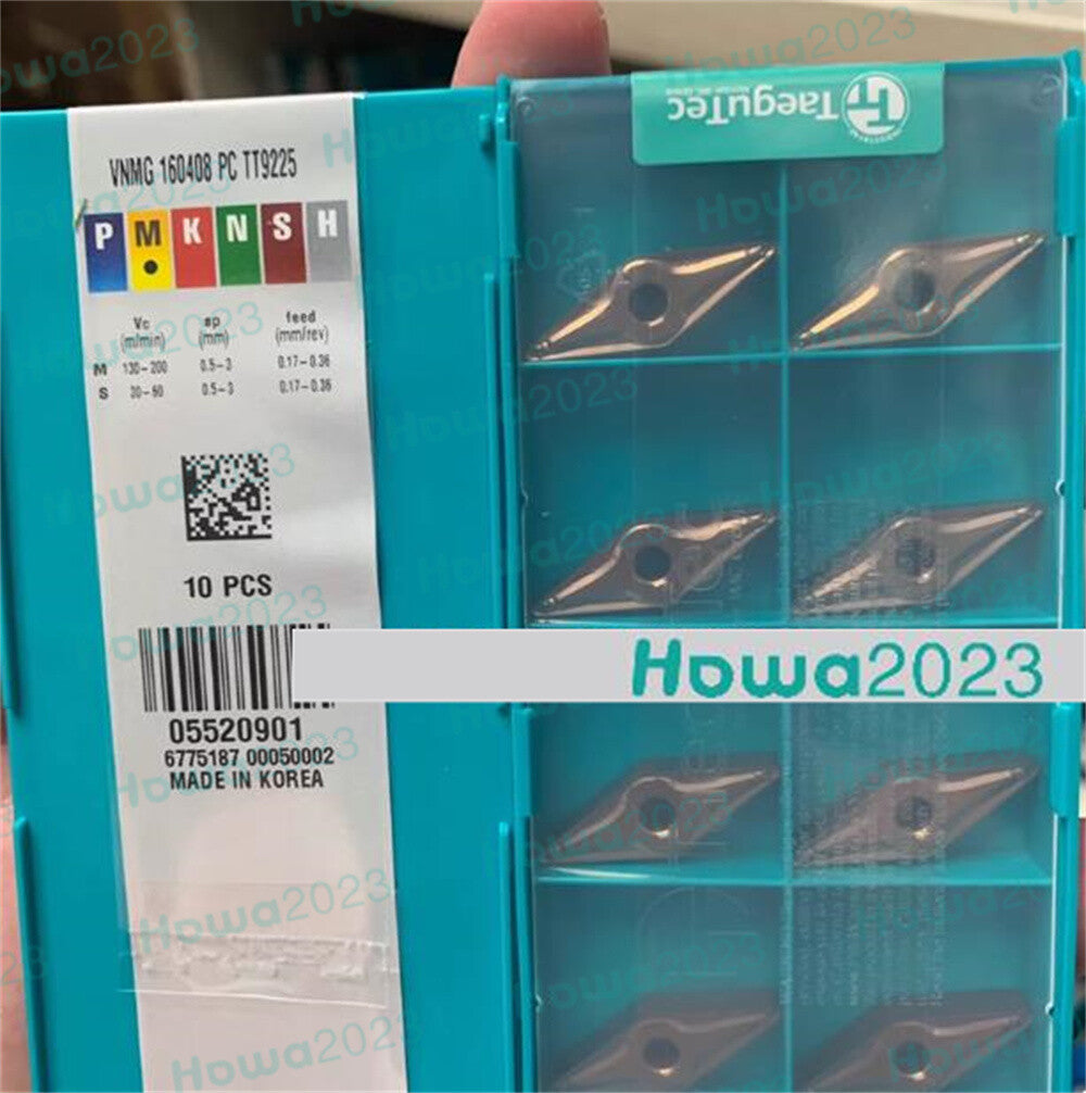 10PCS/Box Taegutec VNMG160408-PC TT8125 Turning Blade Carbide Inserts