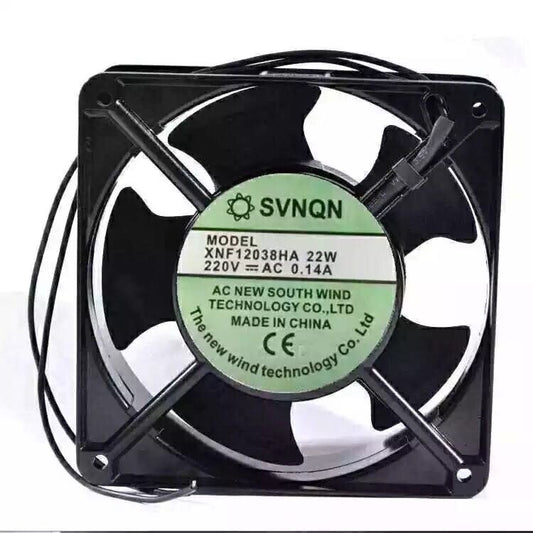 1 PCS SVNQN Fan XNF12038HA AC 220V 0.14A 12038 12CM 2 Wire cabinet cooling fan