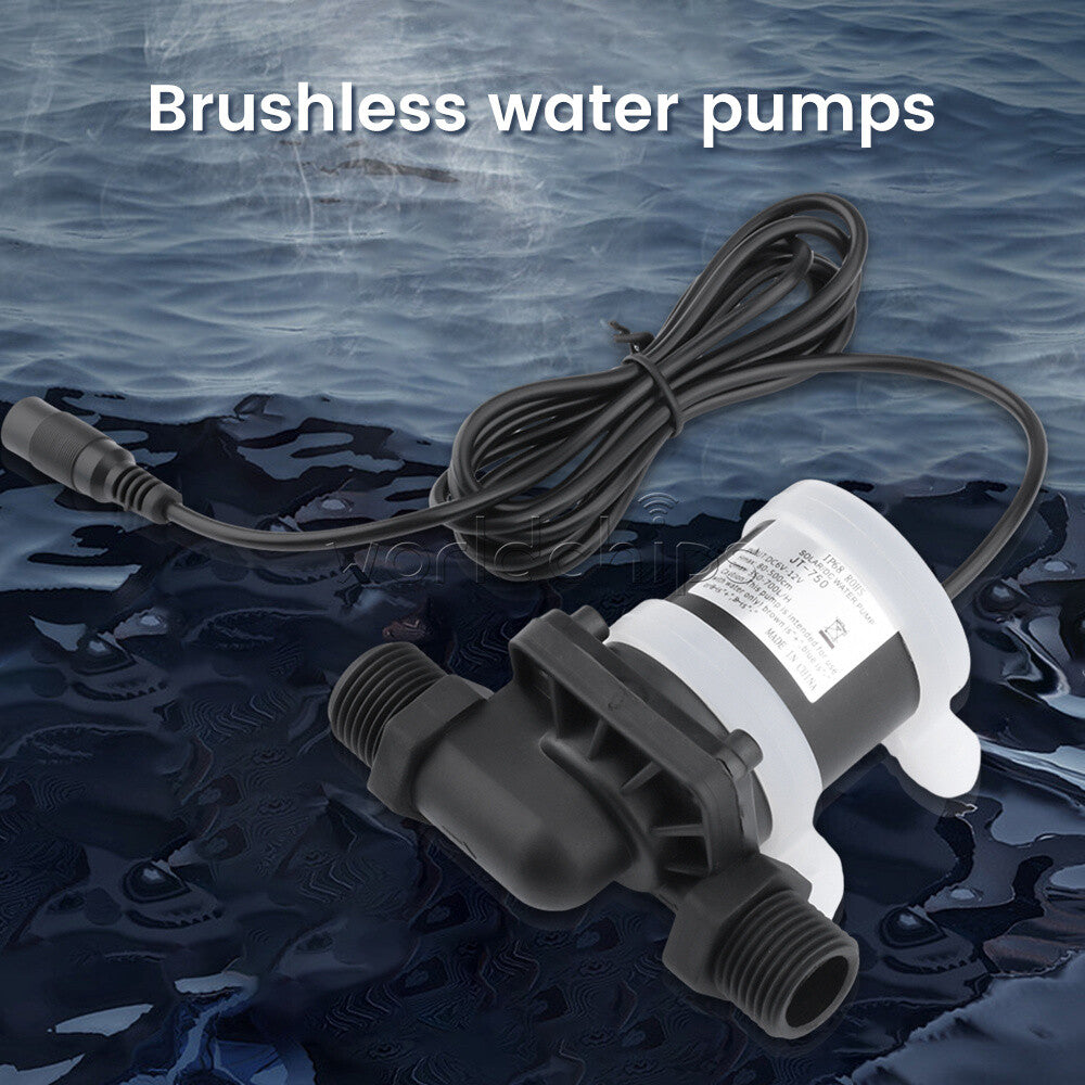 DC 12V 24V Brushless Water Pump Water Heater Shower Floor Heating Booster Pump