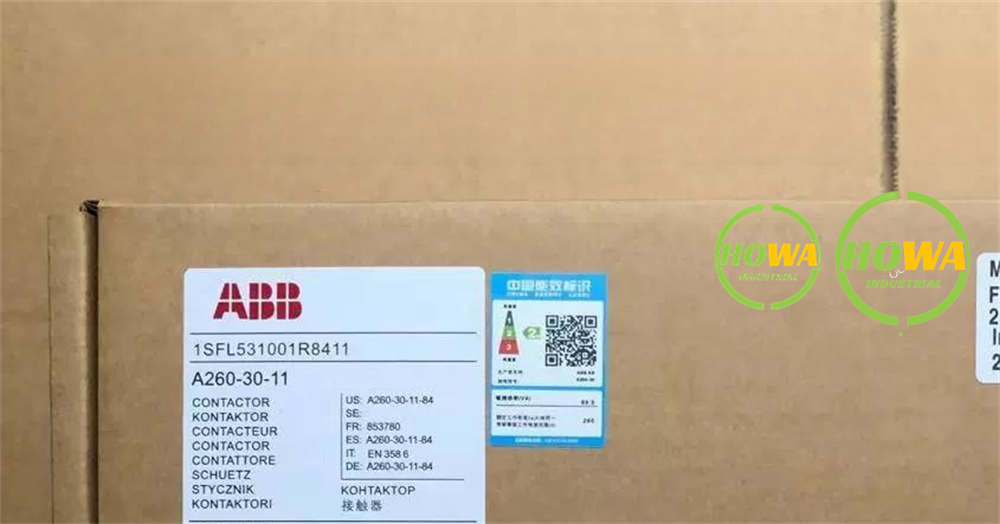 1/piece  ABB AC contactor A260-30-11 Coil Voltage 220-240V