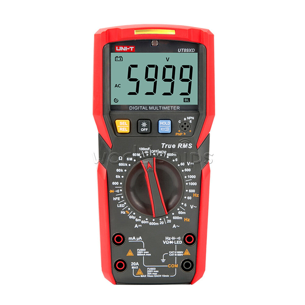 Professional Digital Multimeter True RMS NCV 20A Current AC/DC Voltmeter Tester