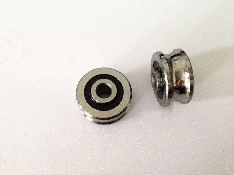 10pcs  SG25 U Groove 8*30*14mm Sealed Ball Track Guide Bearing Textile