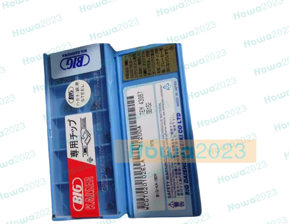 10Pcs/BOX  BIG WCGT020102ELA T1200A Turning Boring Blade Carbide Inserts