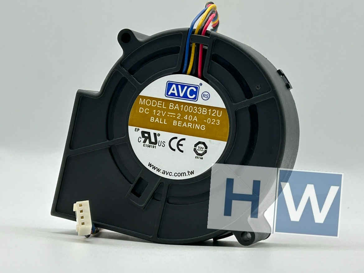 AVC 9733 BA10033B12U 12V 2.4A 4-wire Turbo Blower PWM Speed Regulation Fan