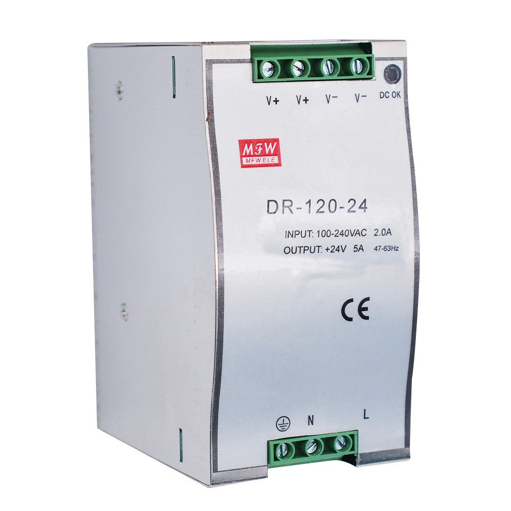 Industrial DIN Rail Power Supply DR-120-24V 120W Single Output 24V Power Supply