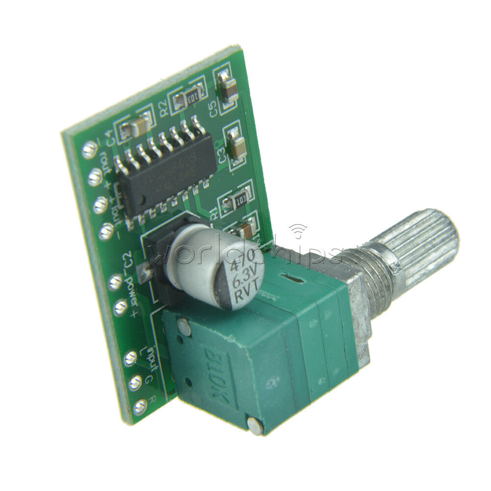 10PCS PAM8403 5V 2-Channel 3Wx2W Volume USB Power Audio Amplifier Board