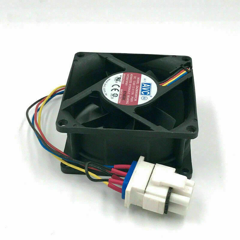 1x AVC DAZB0838RCM-PG01 13.6V 0.17A 4-wire temperature control fan
