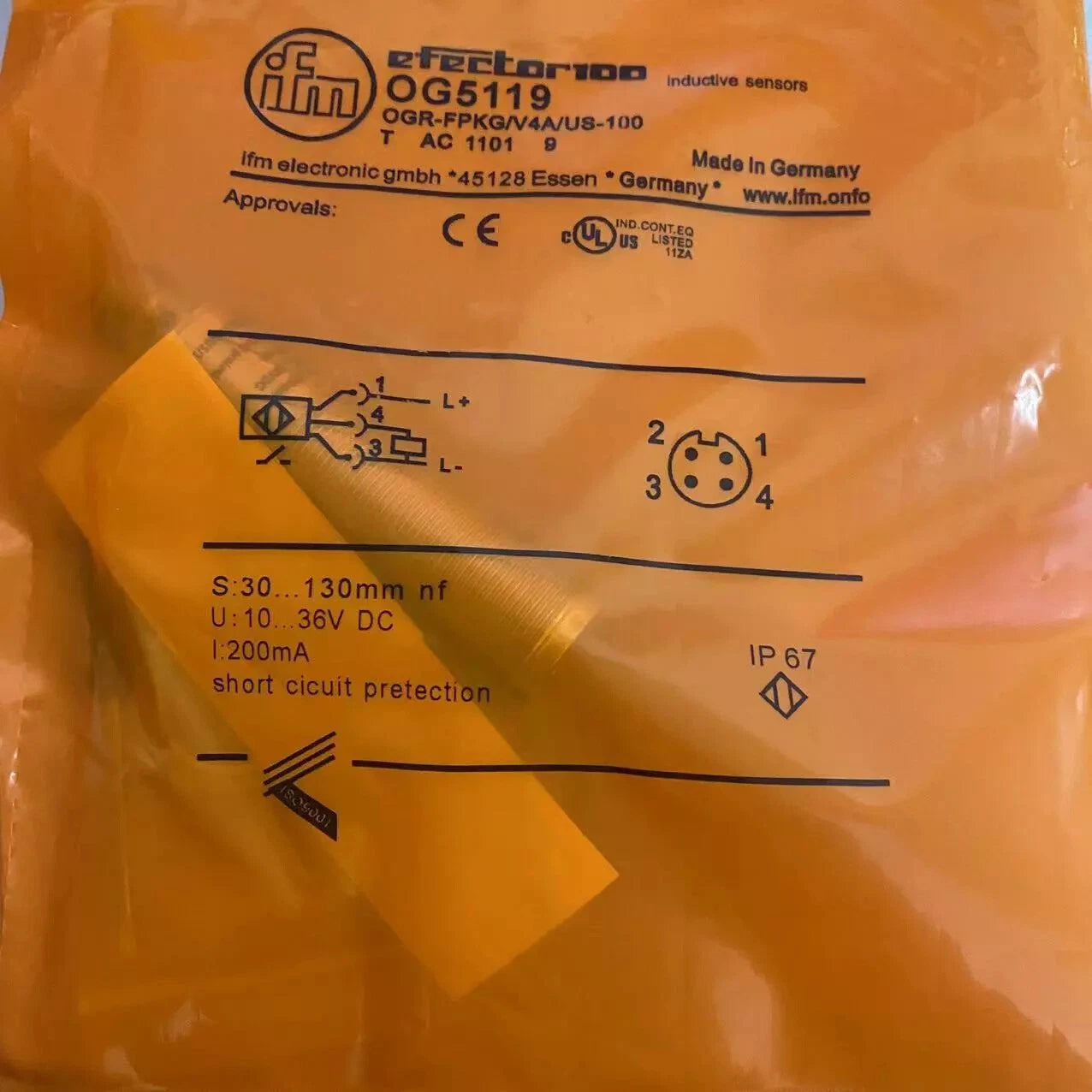 OG5119 OGH-FPKG/V4A/US-100 Photoelectric Switch #P