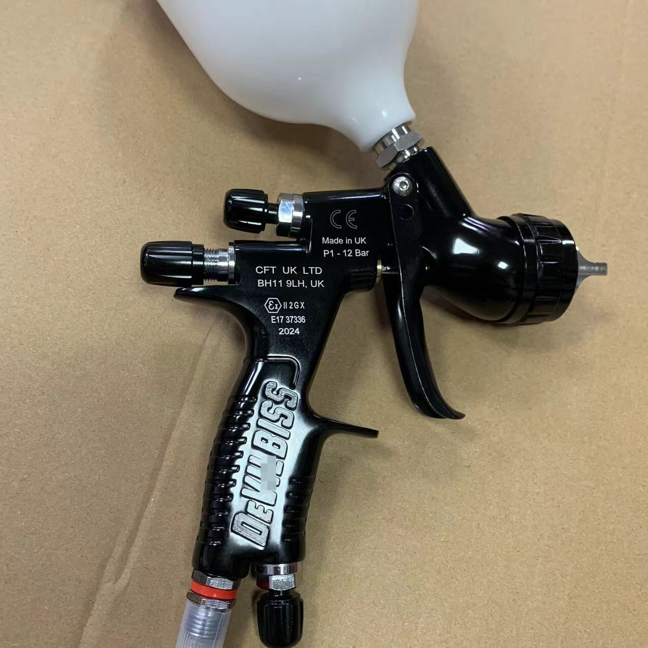 Black Spider Carve Spray Gun TE20 1.3mm Nozzle LVMP Paint Tool for Devilbiss